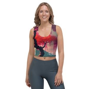 Asian Floral LaLa D&C Crop Top